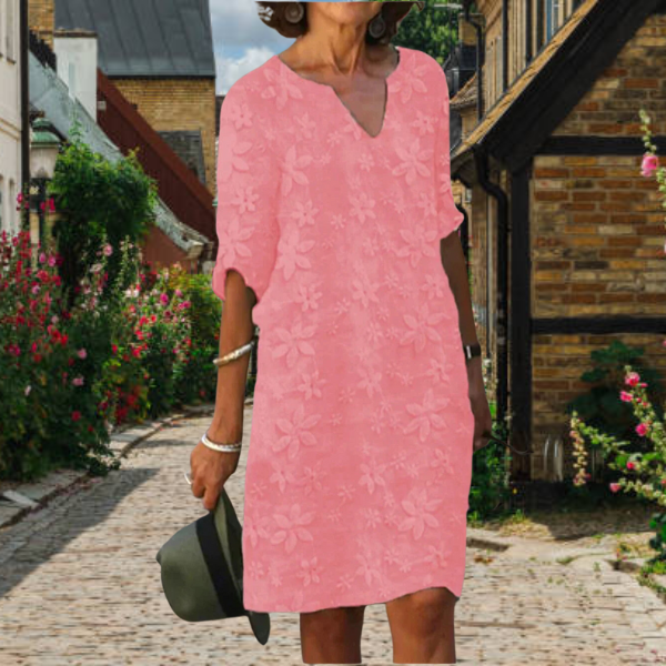 Sofia | Elegante Abito Floreale da Donna con Scollo a V 2