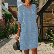 Sofia | Elegante Abito Floreale da Donna con Scollo a V 3