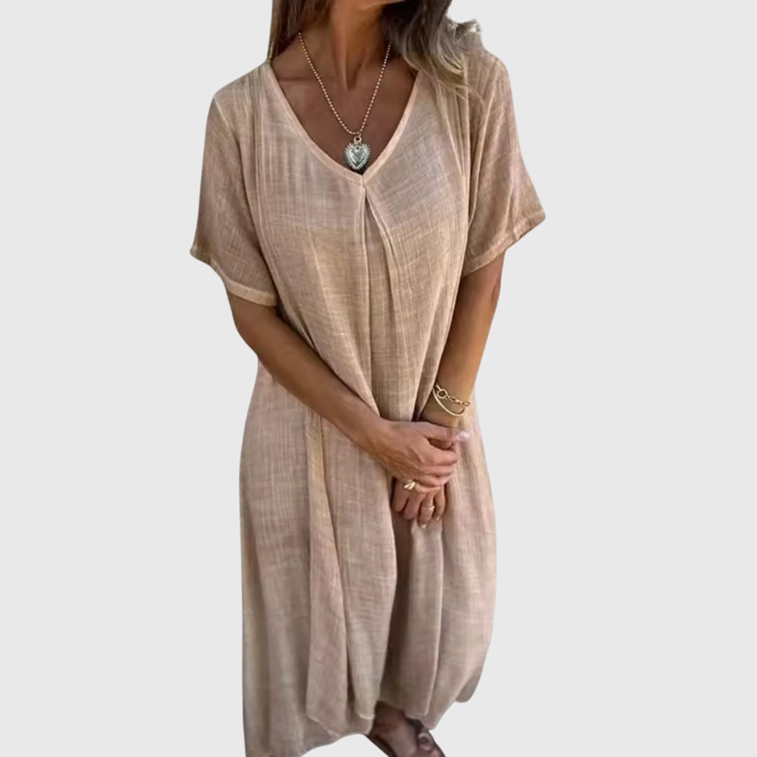 Sofia | Elegante Abito Leggero con Scollo a V per Cerimonia Donna 1