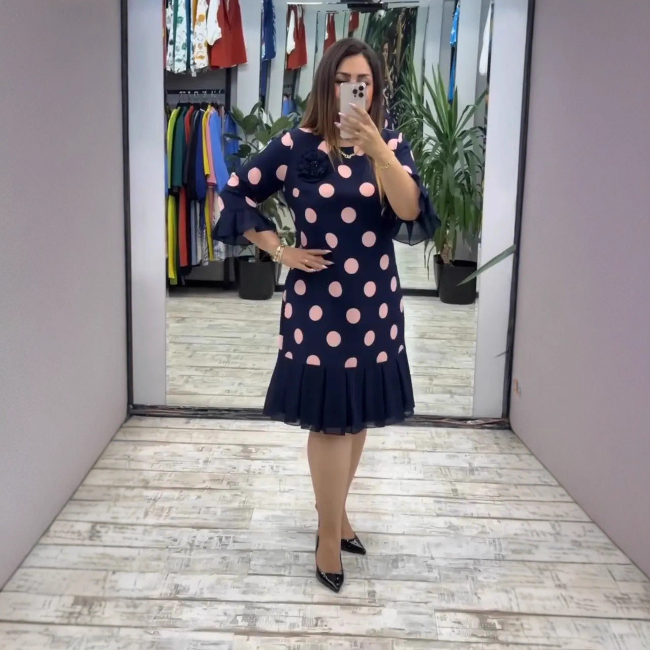 Sofia | Elegante Abito Midi Confortevole e Versatile 0
