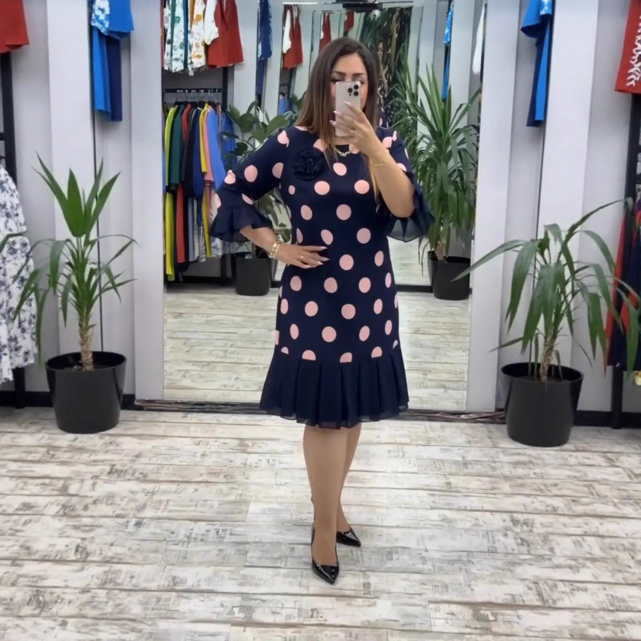 Sofia | Elegante Abito Midi Confortevole e Versatile 1