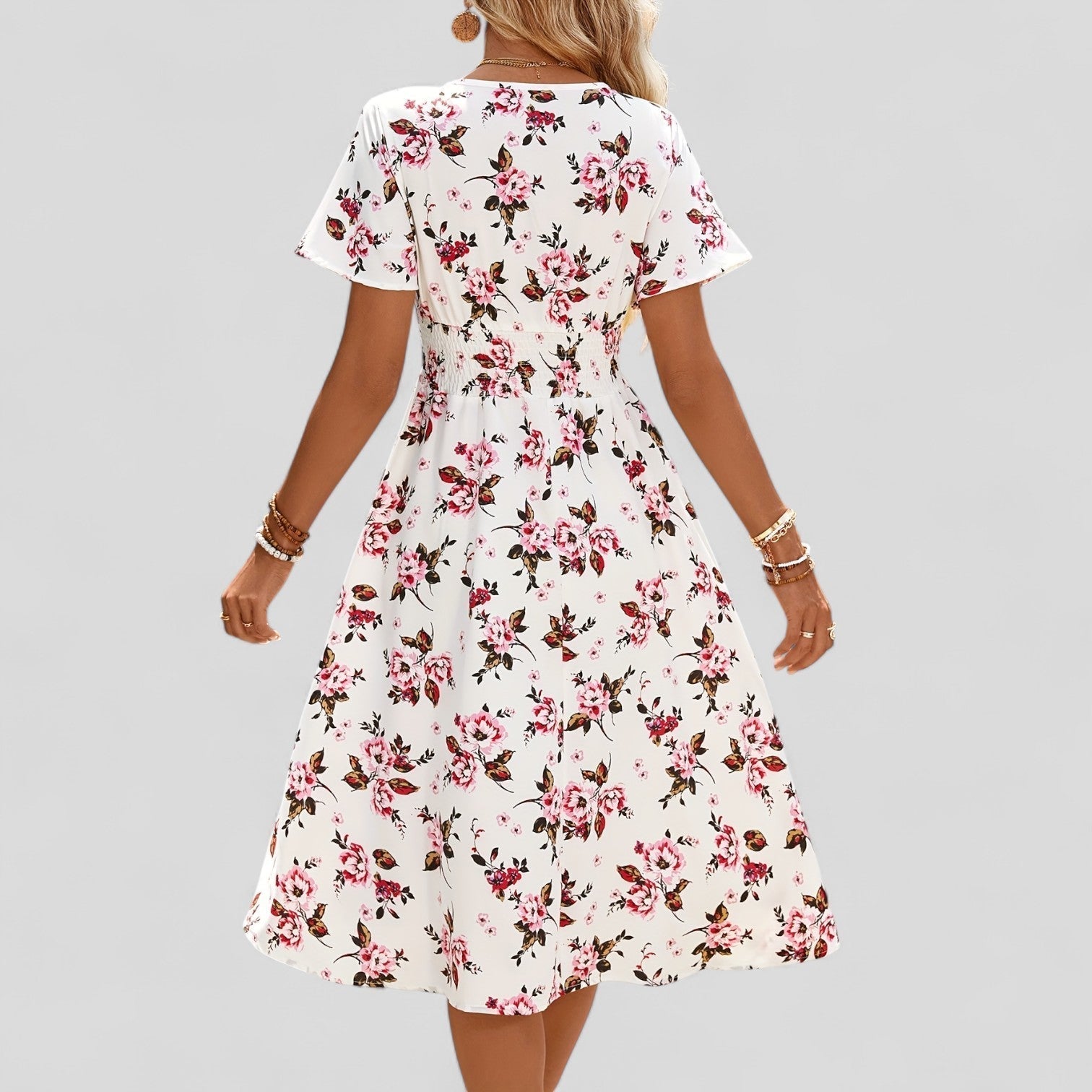 Sofia | Elegante Abito Midi Estivo per Donne, Vestito Estivo Comodo e Versatile 1