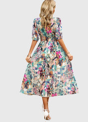 Sofia | Elegante Abito Midi Floreale per Cerimonia 1