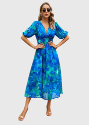 Sofia | Elegante Abito Midi Floreale per Cerimonia 5
