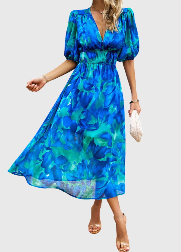 Sofia | Elegante Abito Midi Floreale per Cerimonia 7