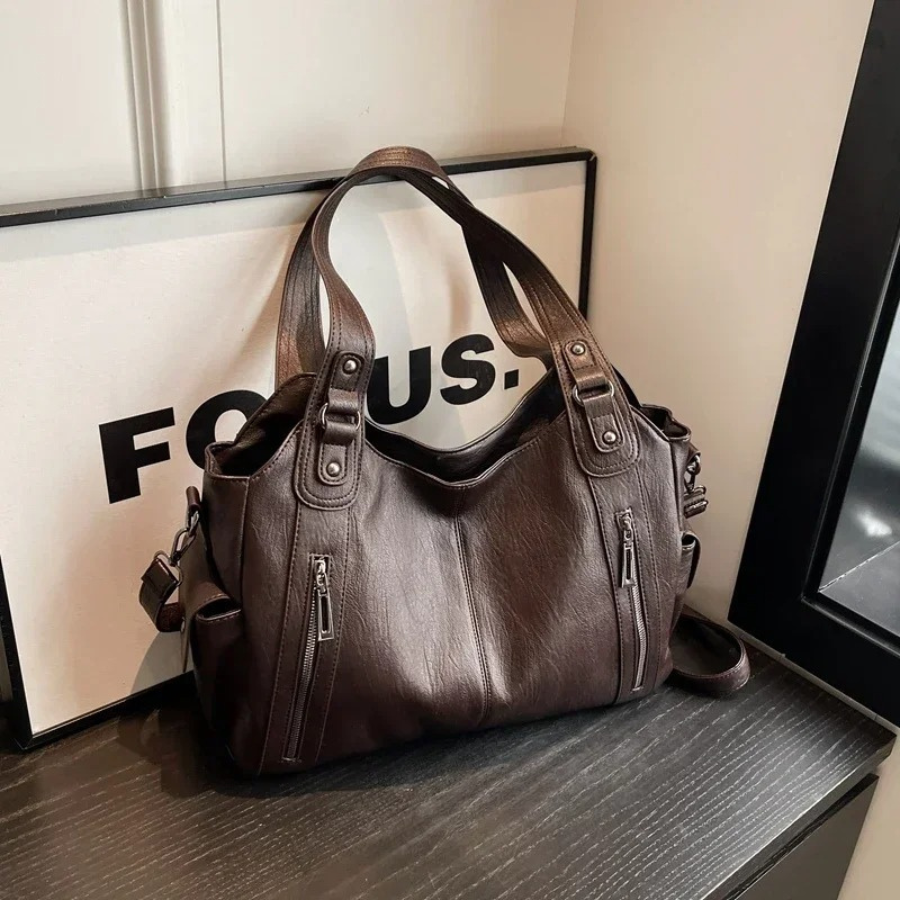 Sofia | Elegante Borsa Tracolla Donna Spaziosa in Pelle Vegana 4