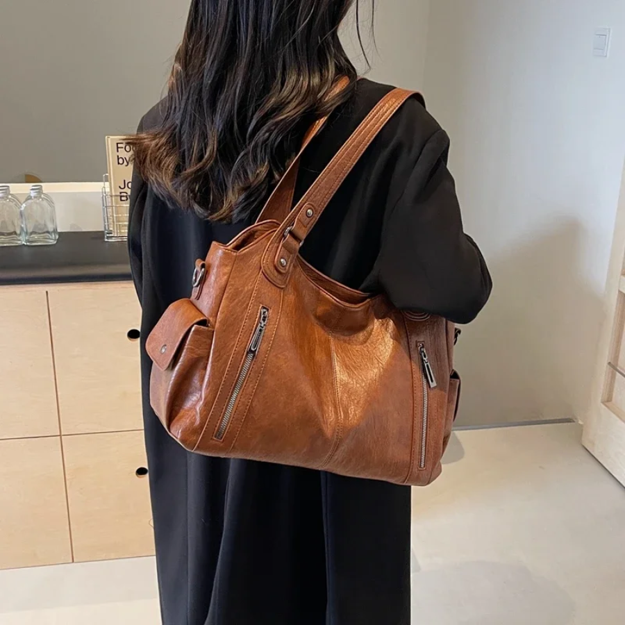 Sofia | Elegante Borsa Tracolla Donna Spaziosa in Pelle Vegana 6