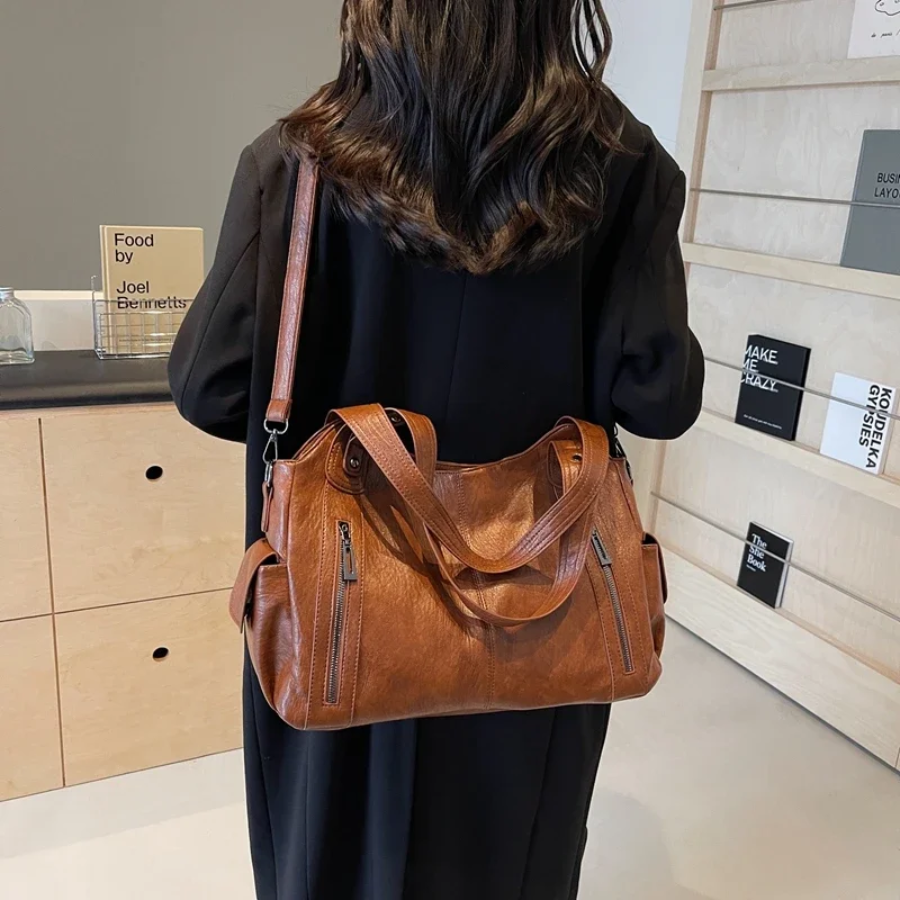 Sofia | Elegante Borsa Tracolla Donna Spaziosa in Pelle Vegana 7