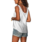 Sofia | Elegante Canottiera Bianca Donna Slim Fit 7