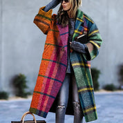 Sofia | Elegante Cappotto Lungo Nero Donna Oversize 1