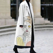 Sofia | Elegante Cappotto Lungo Nero Donna Oversize 23