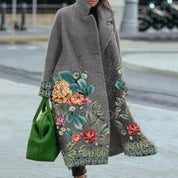 Sofia | Elegante Cappotto Lungo Nero Donna Oversize 4