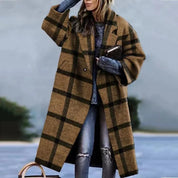 Sofia | Elegante Cappotto Lungo Nero Donna Oversize 6
