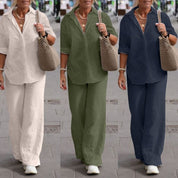 Sofia | Elegante Completo Estivo in Cotone e Lino Leggero 6
