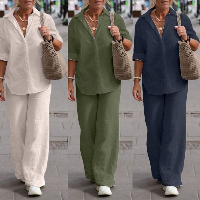 Sofia | Elegante Completo Estivo in Cotone e Lino Leggero 6