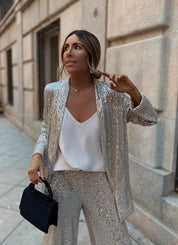Sofia | Elegante Completo Paillettes per Cerimonia e Occasioni Speciali 3