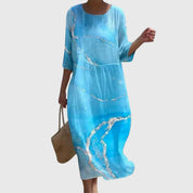 Sofia | Elegante Maxi Abito Floreale Multicolore per Donna 2
