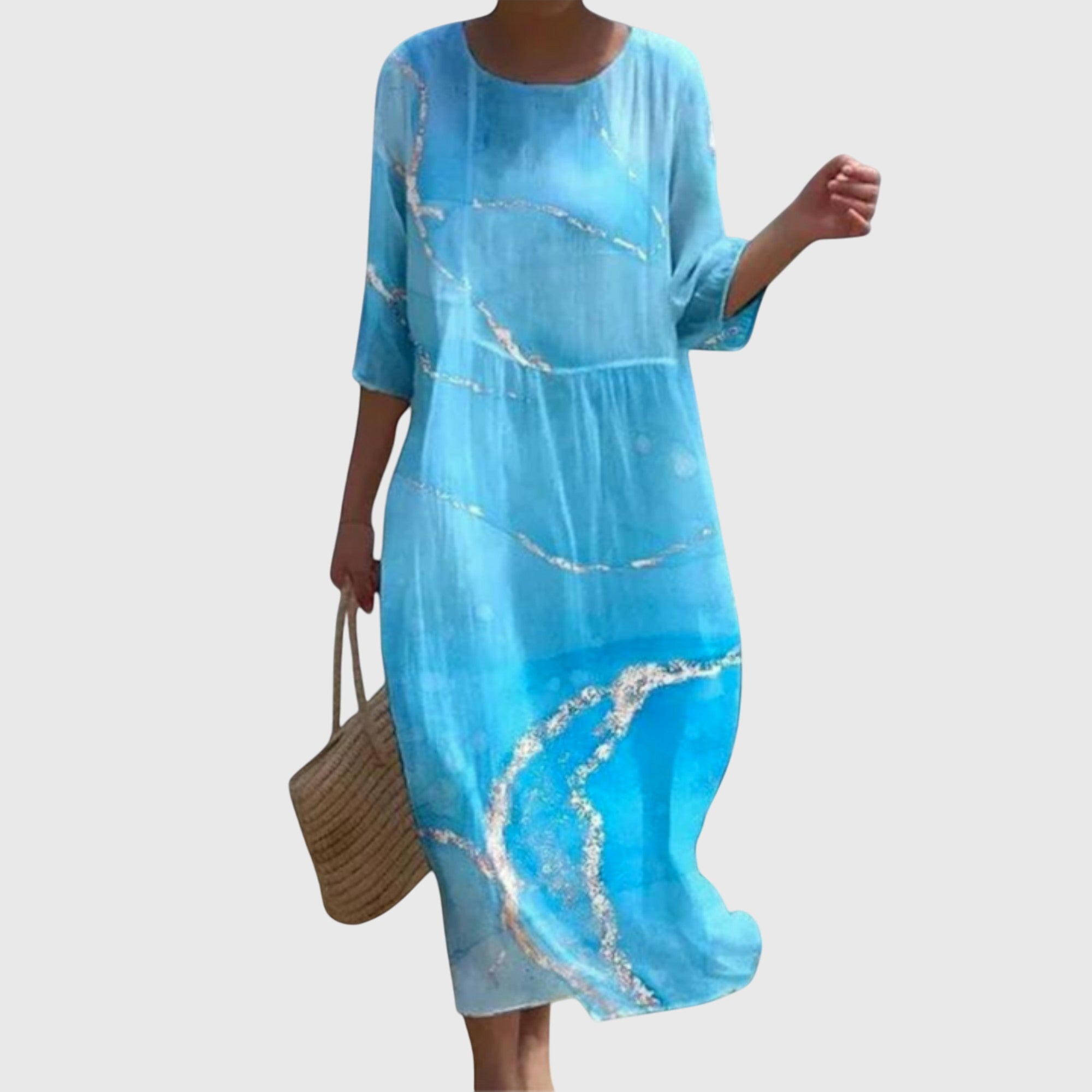 Sofia | Elegante Maxi Abito Floreale Multicolore per Donna 2