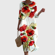 Sofia | Elegante Maxi Abito Floreale Multicolore per Donna 3