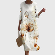 Sofia | Elegante Maxi Abito Floreale Multicolore per Donna 4
