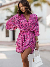 Sofia | Elegante Mini Abito Floreale a Maniche Lunghe per Donna 5