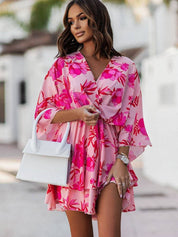 Sofia | Elegante Mini Abito Floreale a Maniche Lunghe per Donna 8