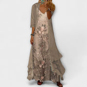 Sofia | Elegante Set Due Pezzi Maxi Dress Abito Donna Cerimonia 1
