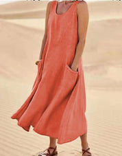 Sophia | Comodo Abito in Cotone con Tasche 10