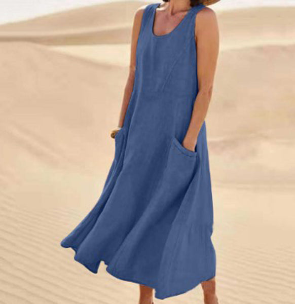 Sophia | Comodo Abito in Cotone con Tasche 6