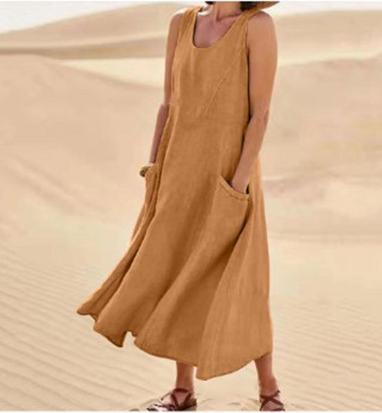 Sophia | Comodo Abito in Cotone con Tasche 8