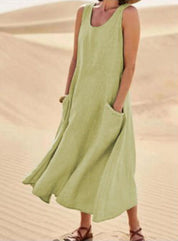 Sophia | Comodo Abito in Cotone con Tasche 9