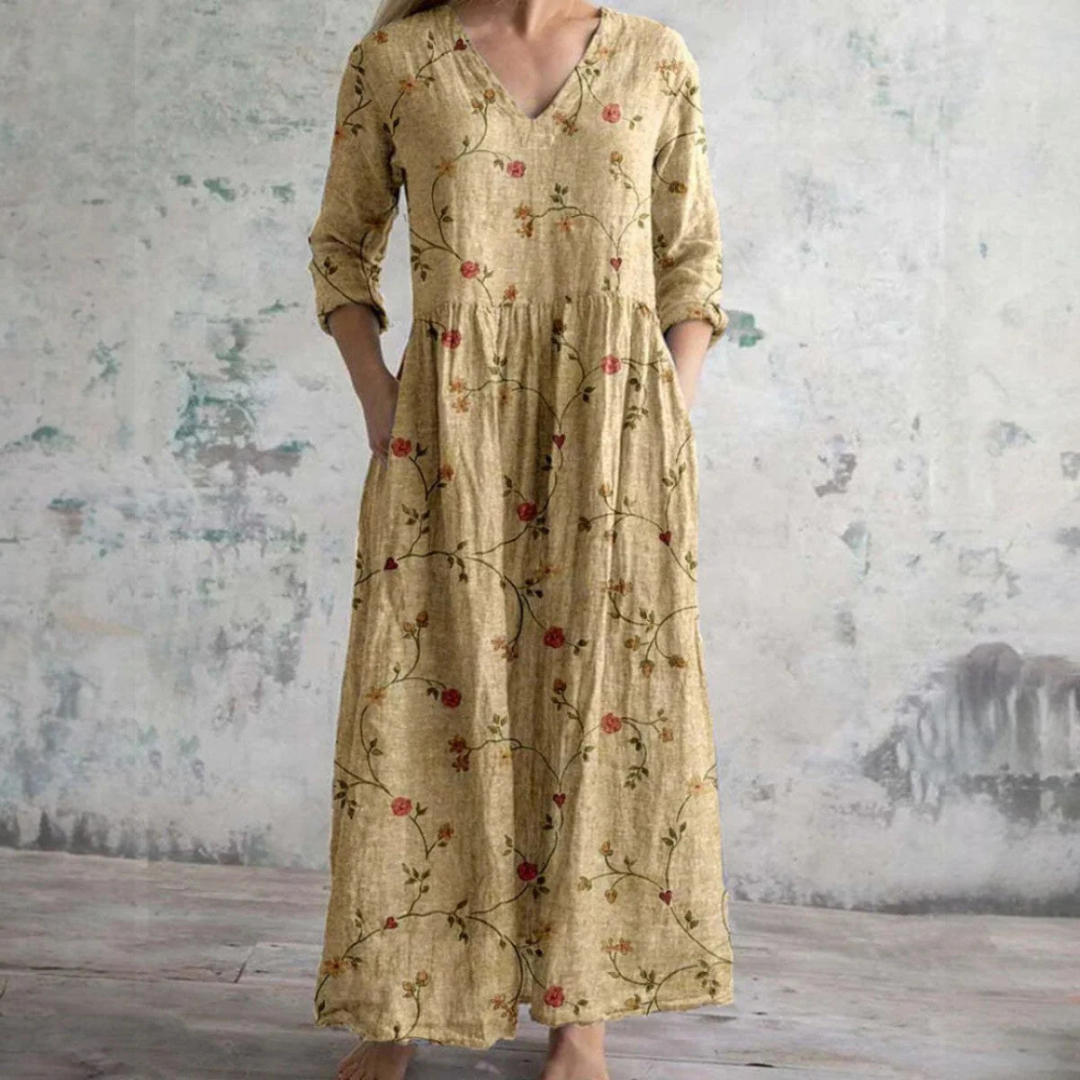 Sophia | Elegante Abito Estivo Floreale Lungo per Donna 2