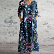 Sophia | Elegante Abito Estivo Floreale Lungo per Donna 4