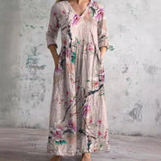 Sophia | Elegante Abito Estivo Floreale Lungo per Donna 6