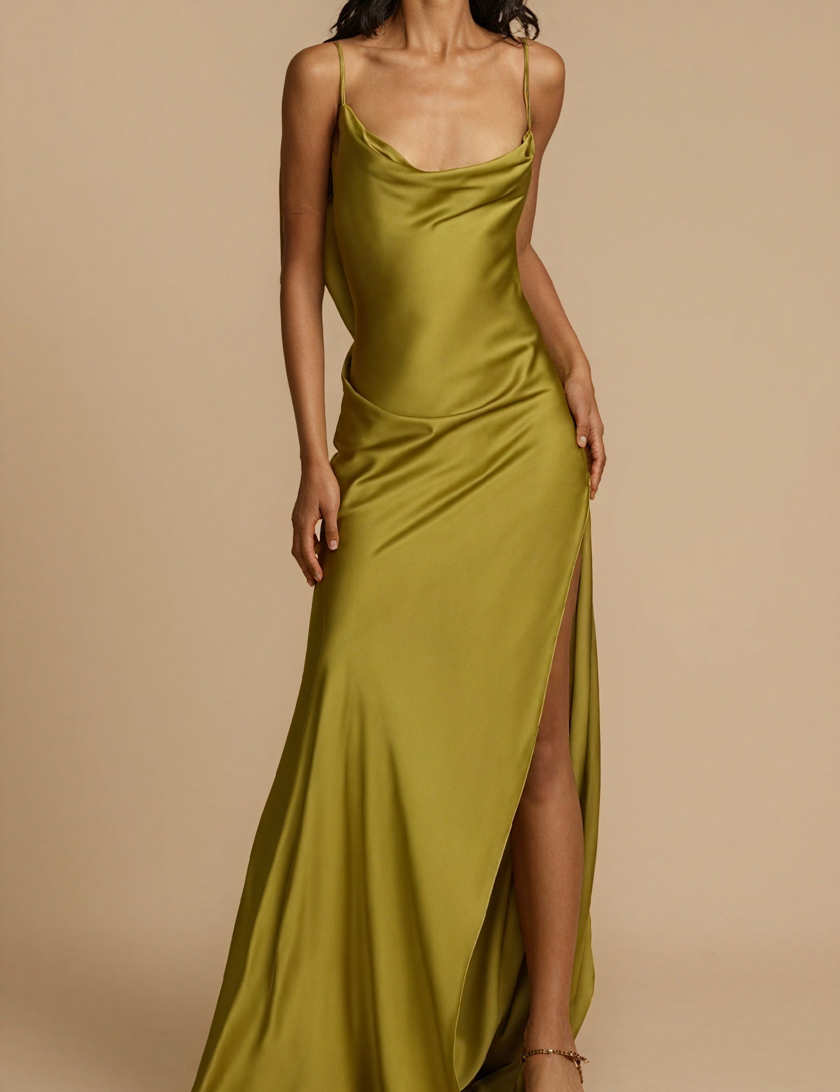 Sophia | Elegante Abito Lungo Cerimonia con Spacco 0