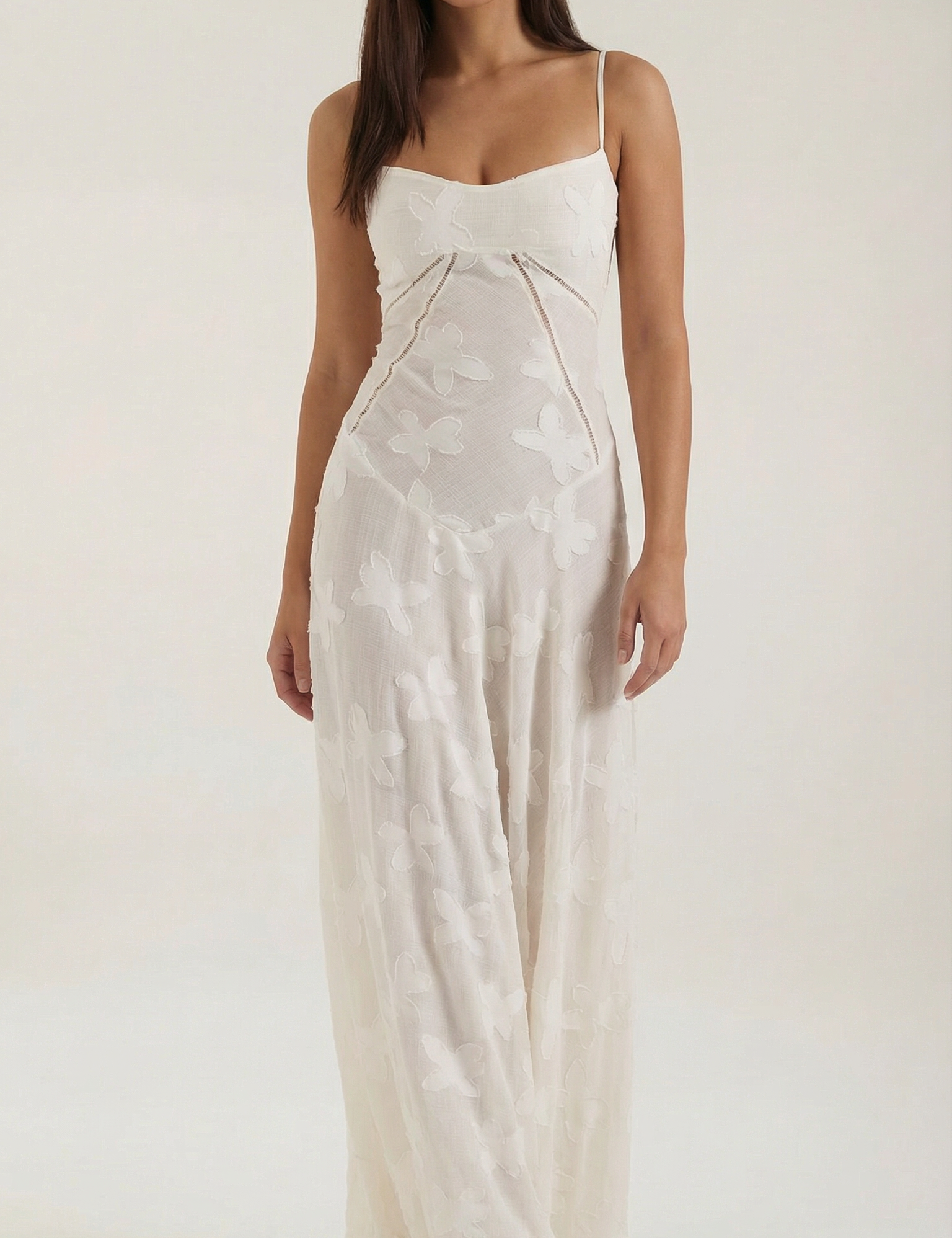 Sophia | Elegante Abito Lungo in Pizzo 0