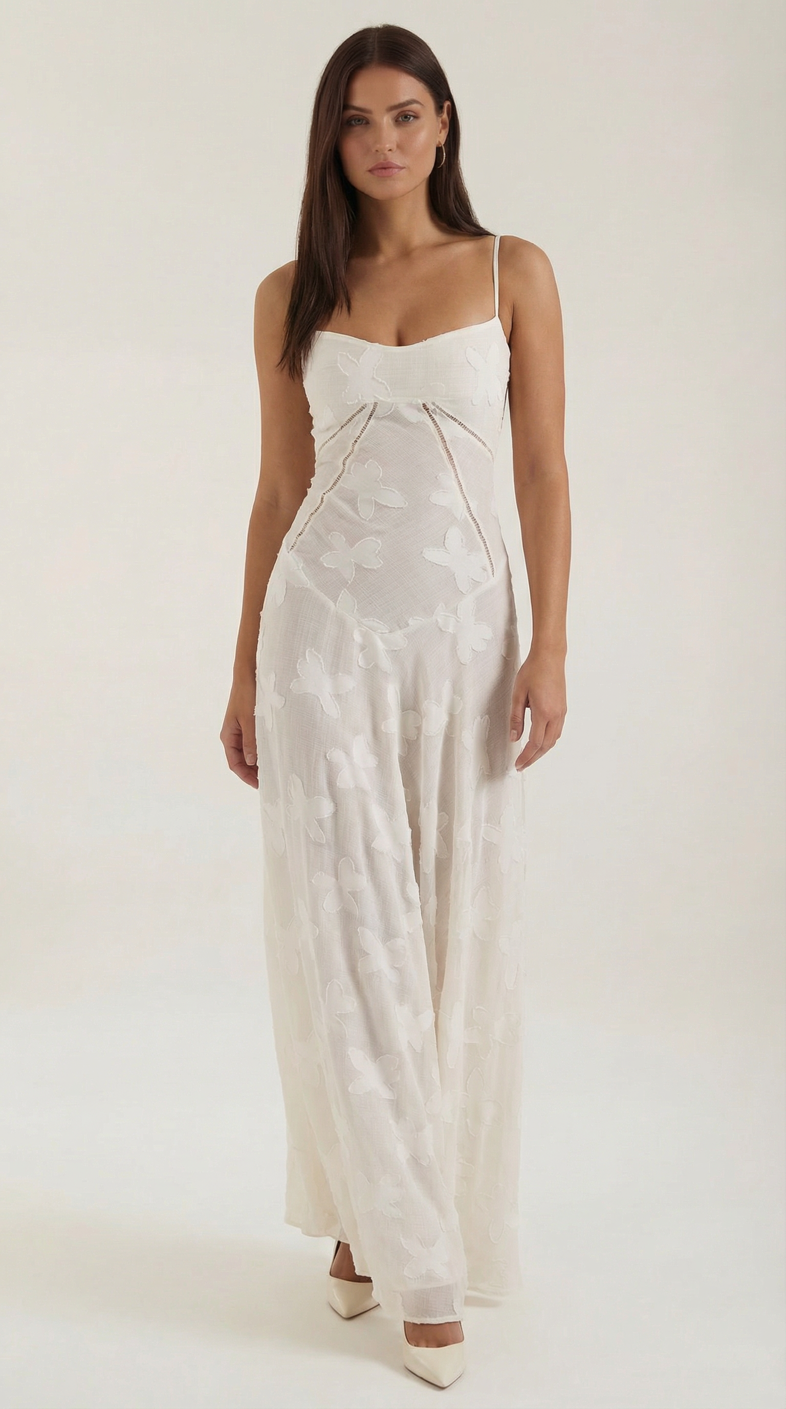 Sophia | Elegante Abito Lungo in Pizzo 0