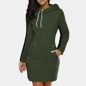 Sophia | Elegante Abito Moderno con Cappuccio 3