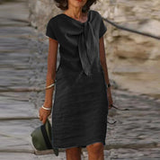 Sophia | Elegante Abito in Lino Verde 3