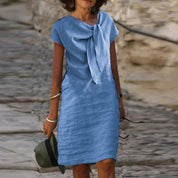 Sophia | Elegante Abito in Lino Verde 4
