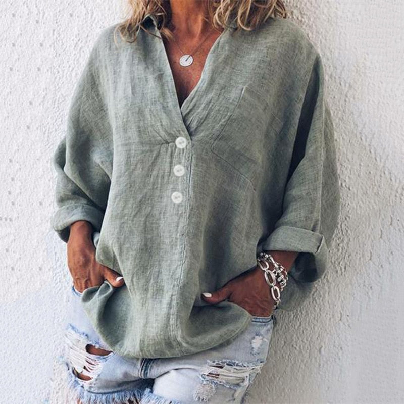 Sophia | Elegante Camicetta Abbottonata Donna Casual 0