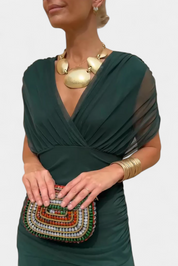 Sophie | Elegante Abito Cerimonia con Maniche Trasparenti per Donna 1