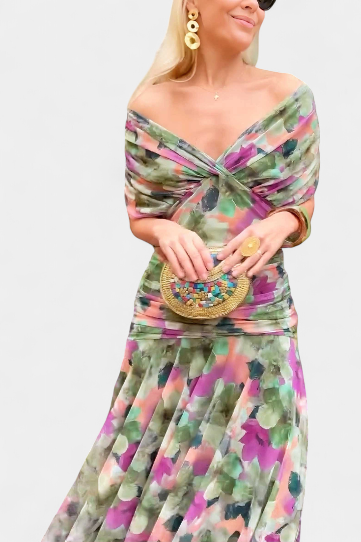 Sophie | Elegante Abito Cerimonia con Maniche Trasparenti per Donna 3