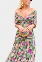 Sophie | Elegante Abito Cerimonia con Maniche Trasparenti per Donna 3
