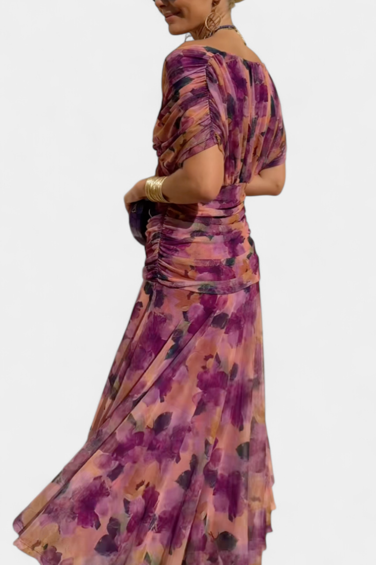 Sophie | Elegante Abito Cerimonia con Maniche Trasparenti per Donna 5