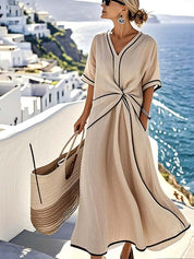 Sophie | Elegante Abito Estivo a Righe per Donna 1