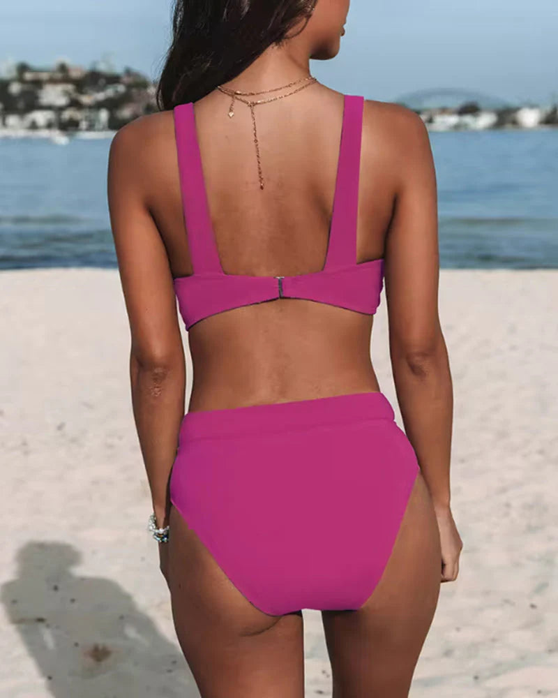 Sophie | Elegante Bikini Estivo a Vita Alta con Scollo a V 6