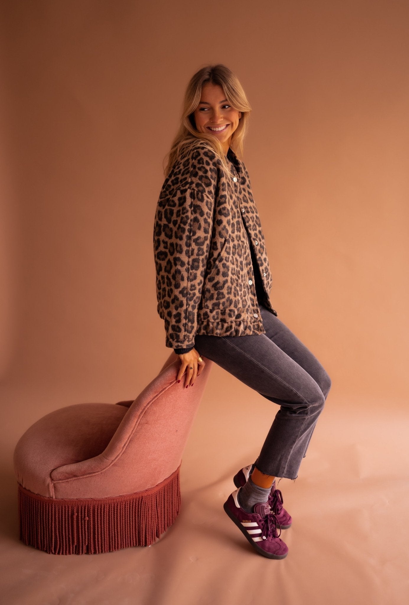 Sophie | Elegante Bomber Leopardato Da Donna 7
