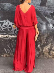 Sophie | Elegante Completo Donna in Chiffon con Pantaloni Ampi 6