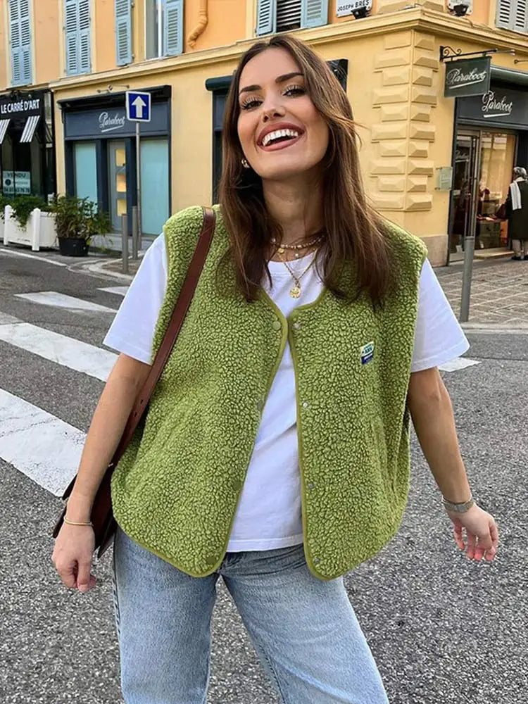 Sophie | Elegante Gilet Lungo Donna in Misto Lana d'Agnello 0
